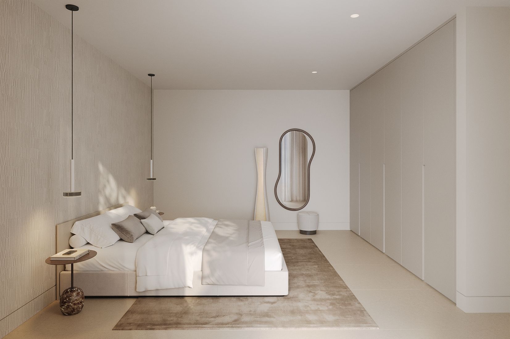 Bathroom with walk-in shower in new-build townhouse, San Pedro