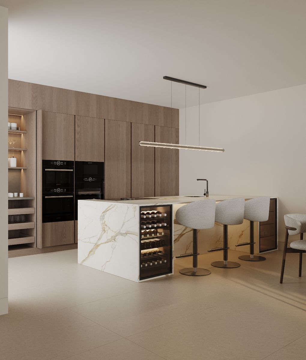Interior staircase in 3-bedroom new-build townhouse, San Pedro