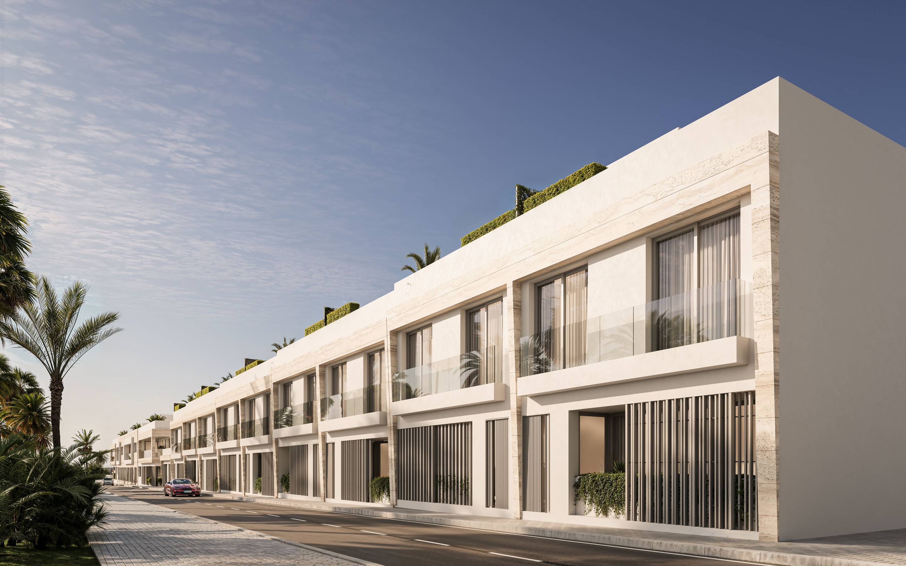 Fitted wardrobe interior in bedroom of 4-bedroom townhouse, San Pedro, Marbella