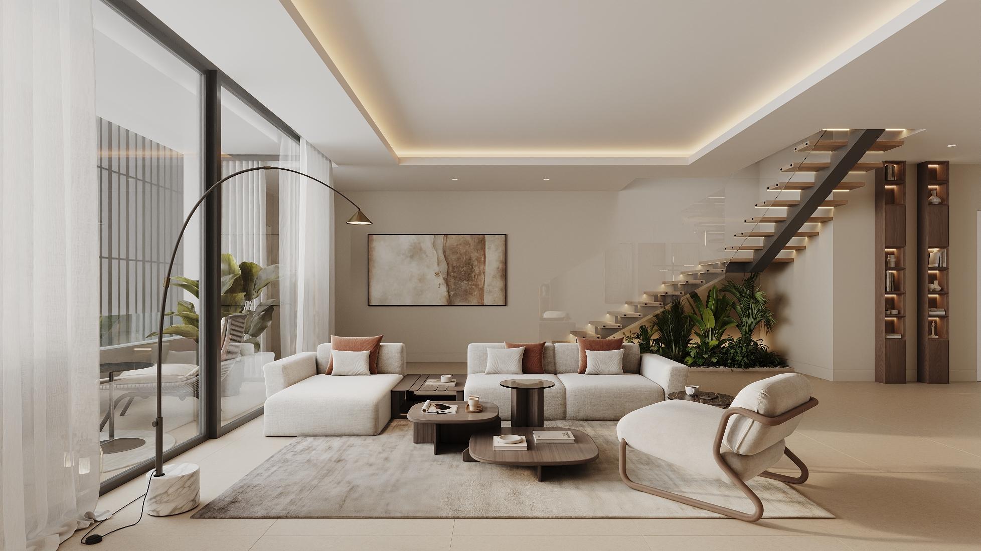 Main bedroom with built-in wardrobes in 4-bedroom townhouse, San Pedro, Marbella