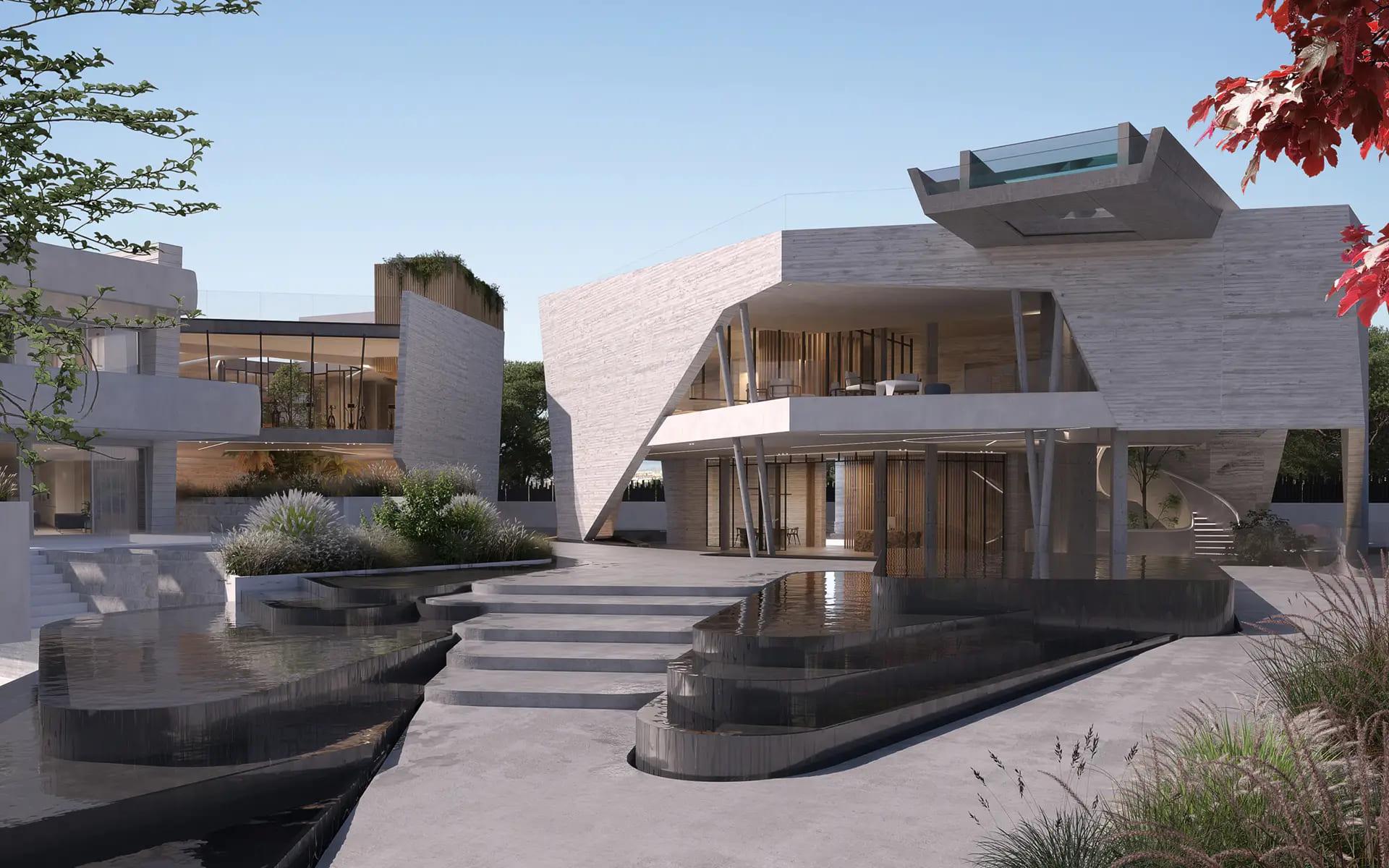 Communal pool within the Santa Clara residential development, Marbella