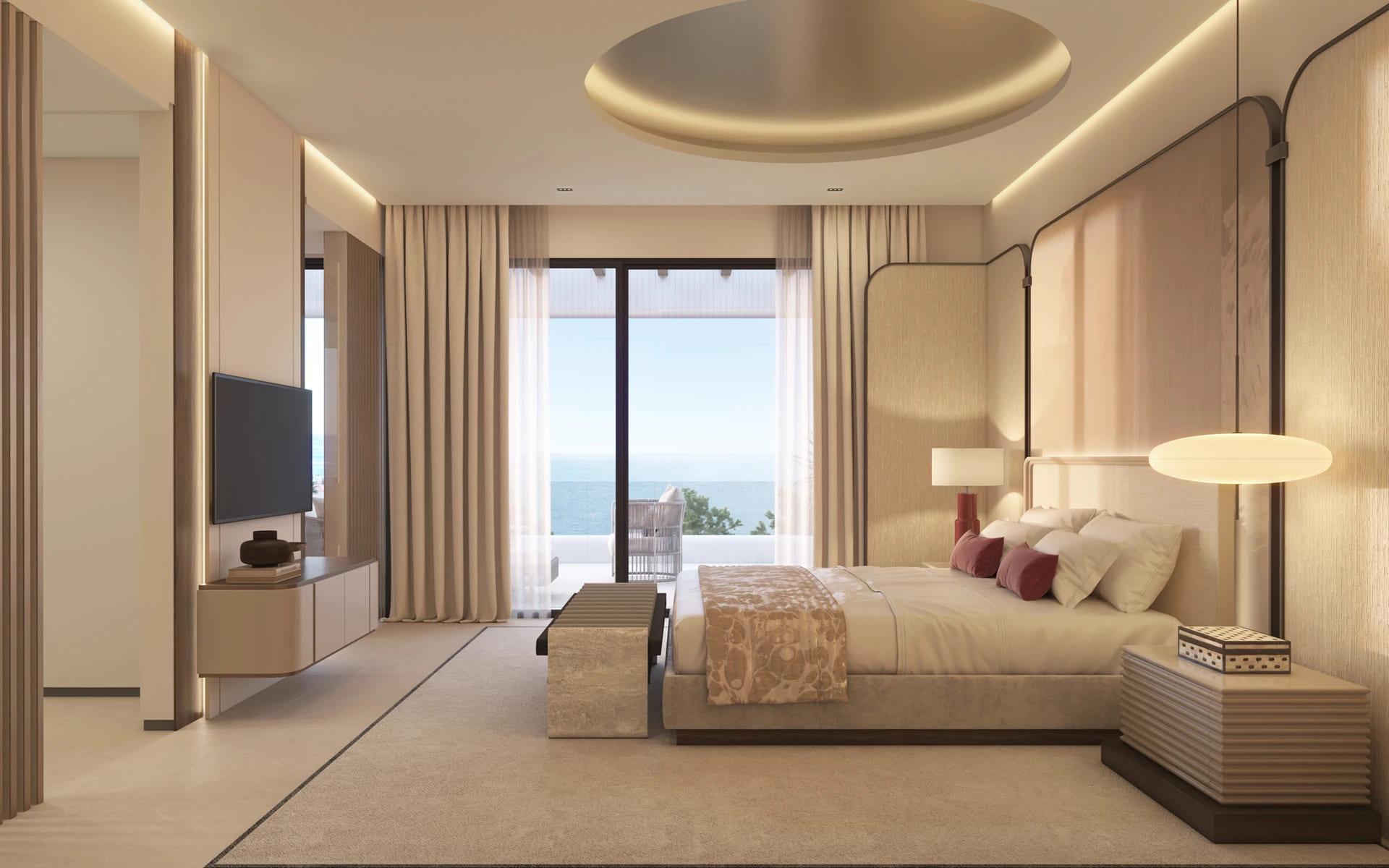 Third bedroom with built-in storage in new-build penthouse, Santa Clara, Marbella