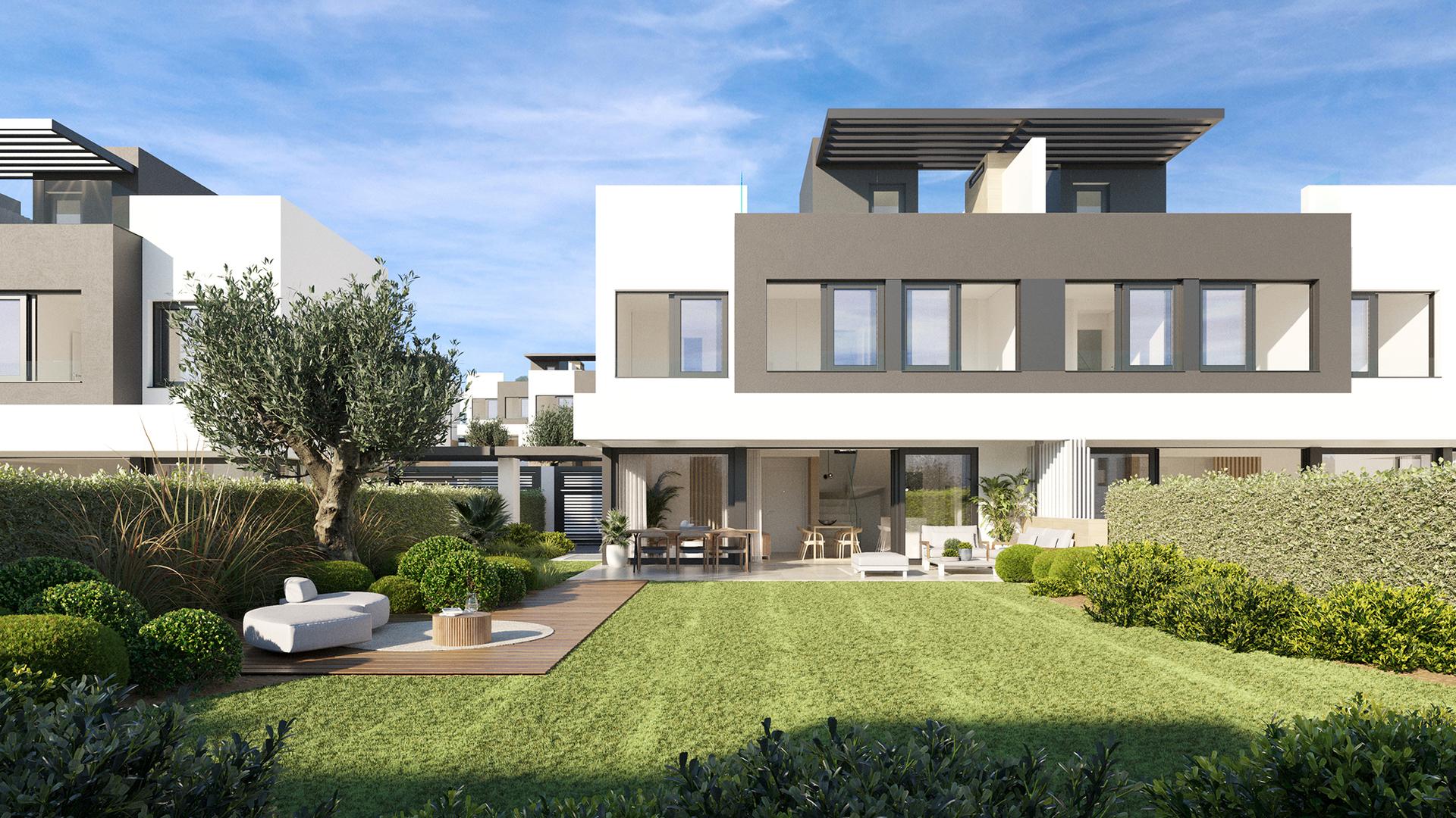 Second bathroom in 4-bedroom townhouse, Estepona