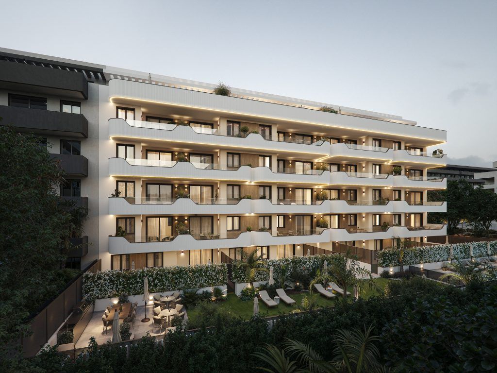 Private garden area of ground-floor apartment, Torre del Mar