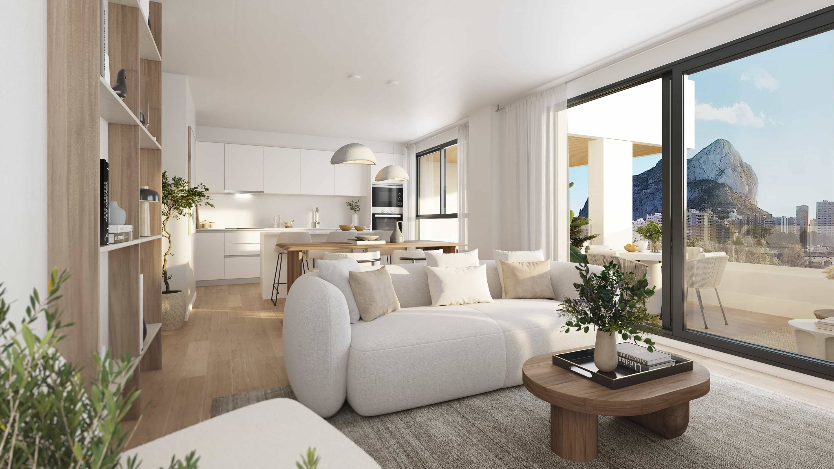 Underground car park with two allocated spaces in new-build apartment development, Calpe
