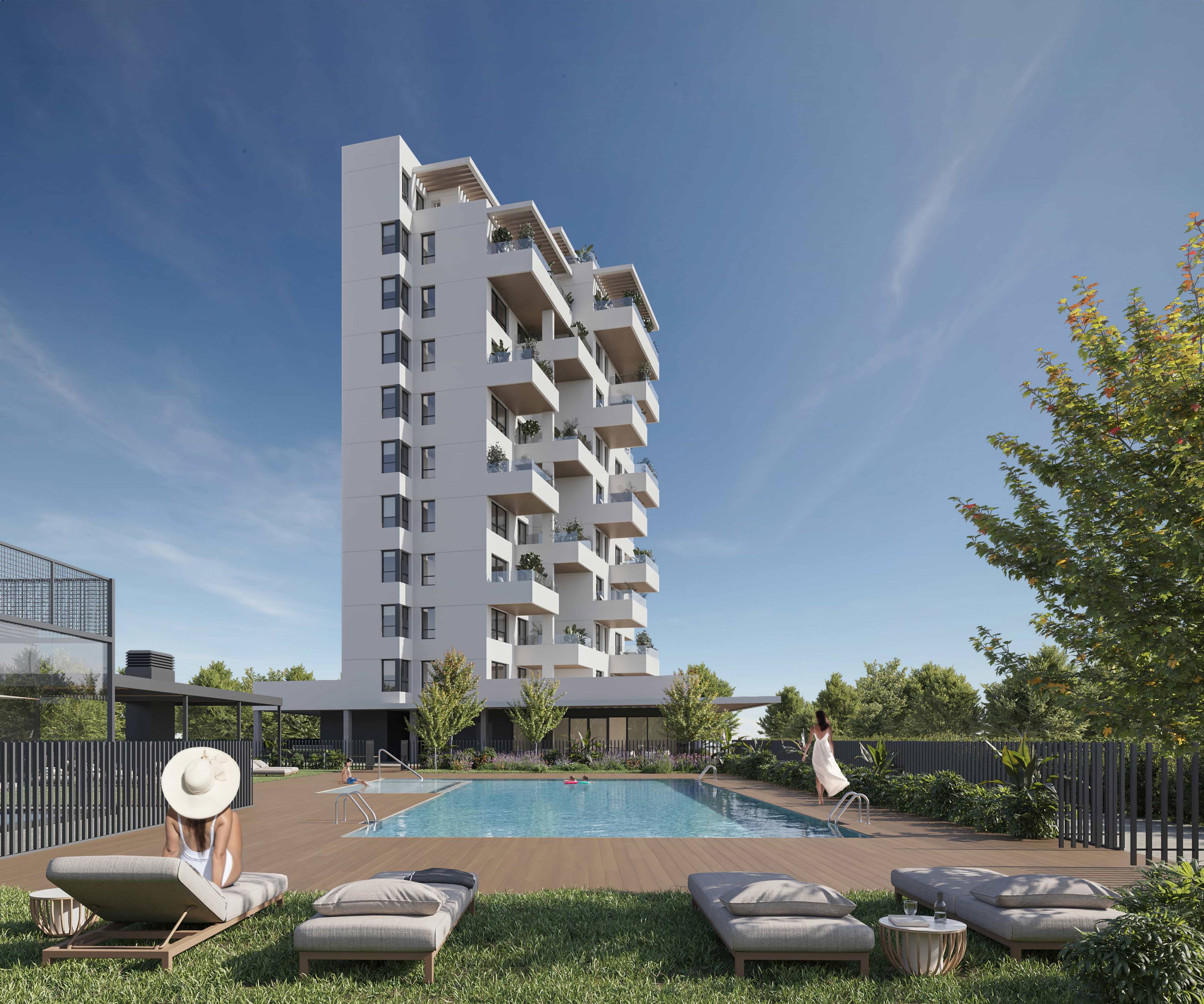Fitted kitchen with appliances in 2-bedroom new-build apartment, Playa de Fossa-Levante, Calpe