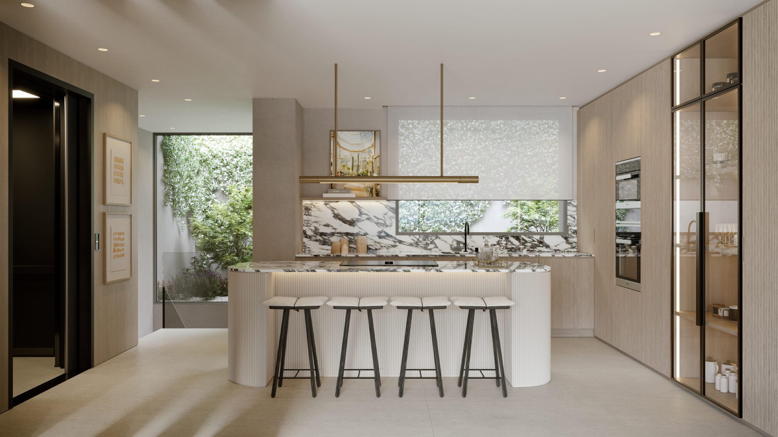 Landscaped garden and communal grounds, La Reserva de Marbella complex