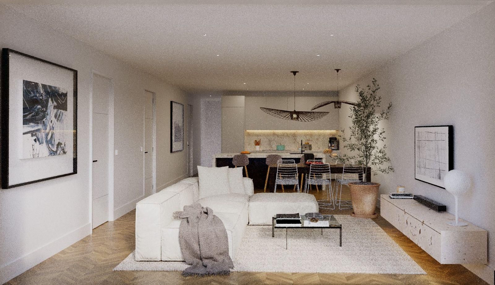 Bedroom with built-in wardrobes in 3-bedroom apartment, Pueblo 6, Hondón de las Nieves