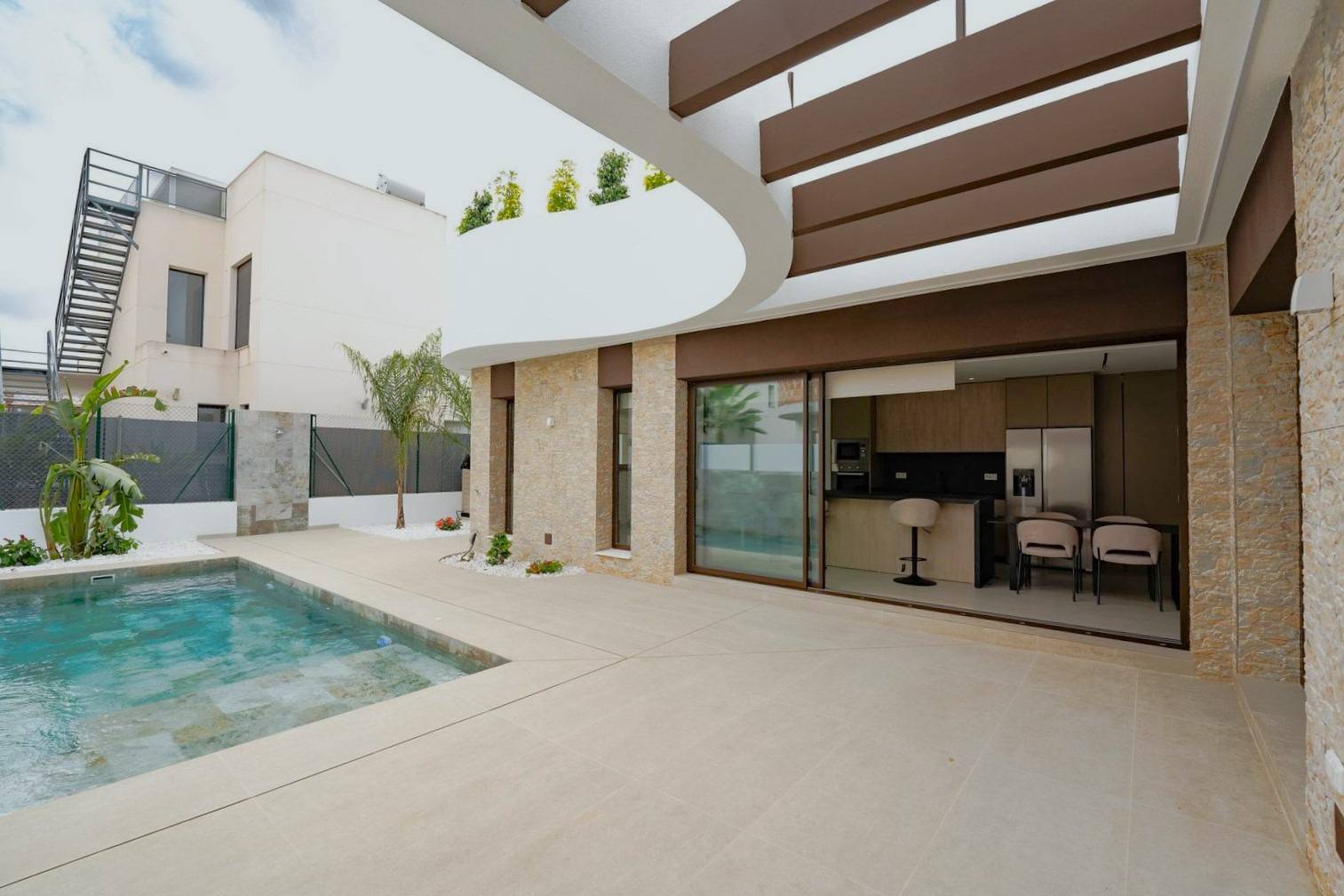 Exterior of the villa development with communal areas, Heredades, Rojales