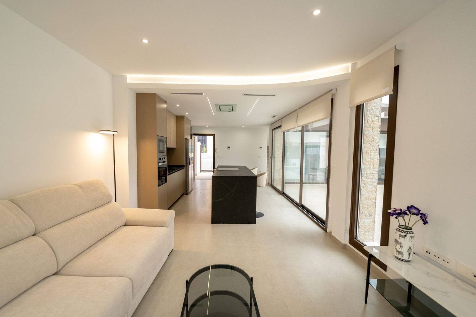 Outdoor terrace and BBQ area of villa in Heredades, Rojales