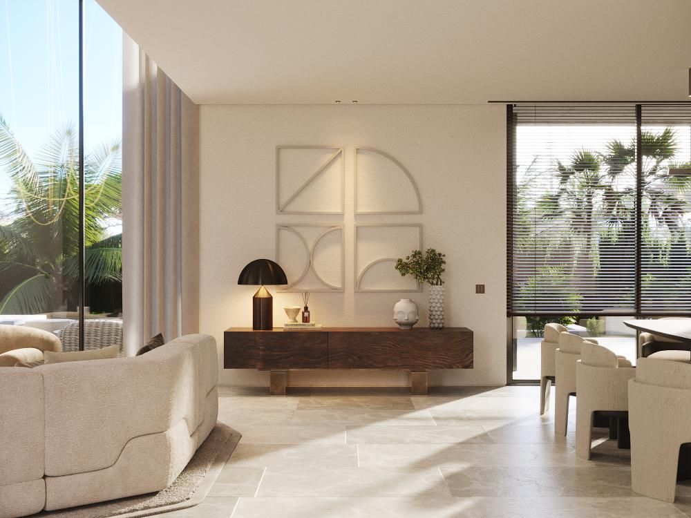 Private garden on 2,335 m2 plot, new-build villa, Nagüeles, Marbella