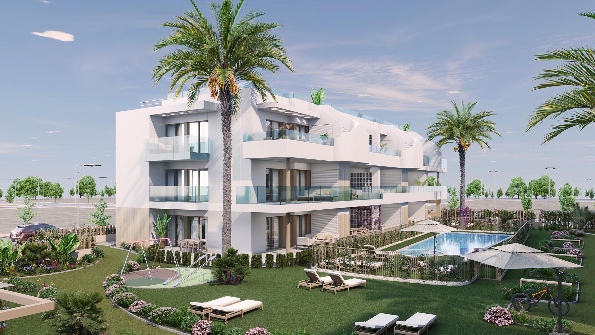 Floor plan of 2-bedroom penthouse on second floor, Zona Pueblo, Pilar De La Horadada