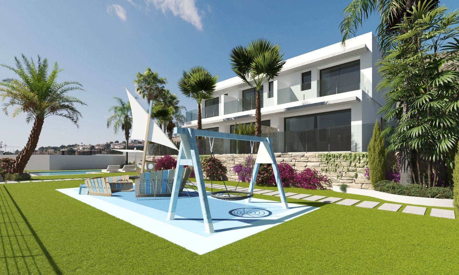 Second bedroom in 3-bedroom townhouse, Finestrat Hills, Finestrat