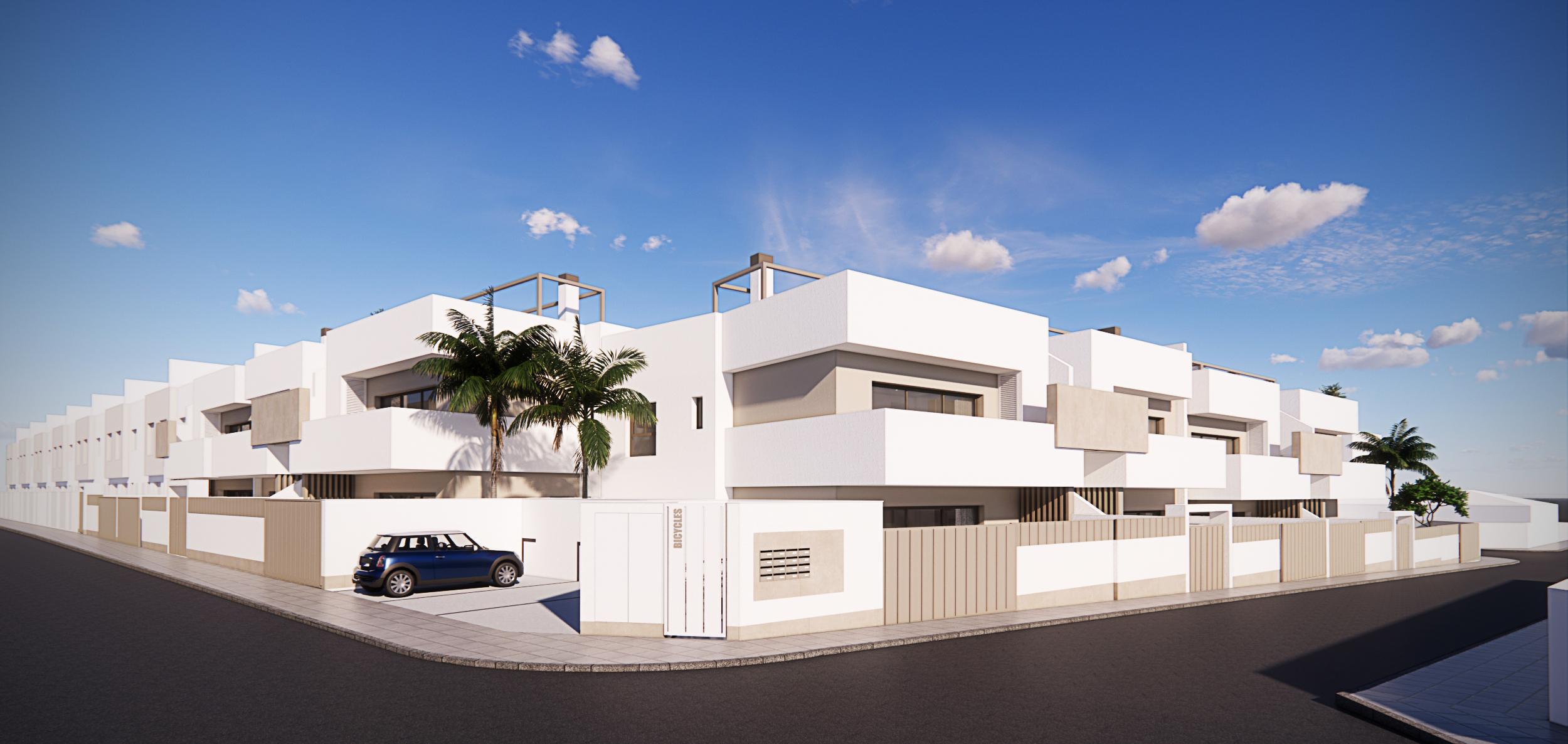 Living and dining area in 3-bedroom bungalow, Zona Pueblo, Pilar de la Horadada
