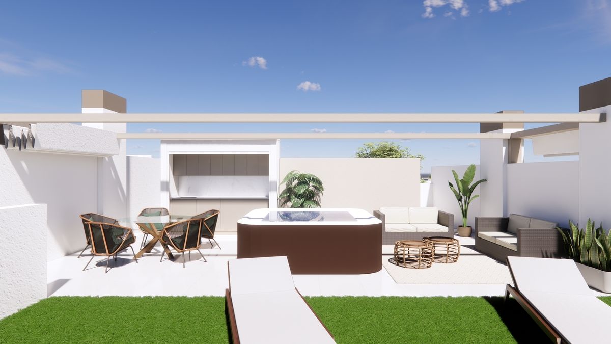 Upper-floor solarium with open rooftop space, Zona Pueblo, Pilar De La Horadada