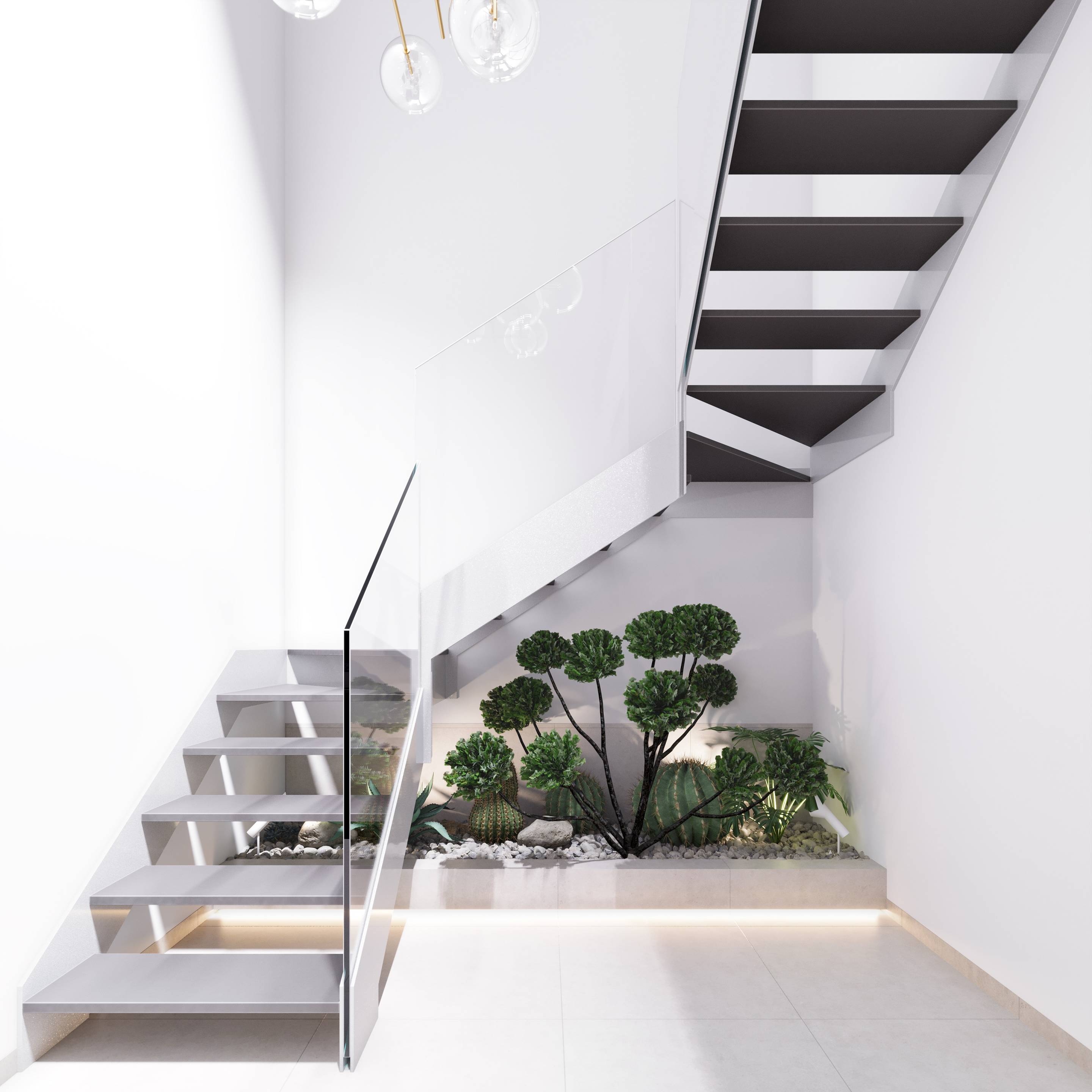 Hallway with porcelain tile flooring in 3-bedroom new-build villa, Pilar De La Horadada