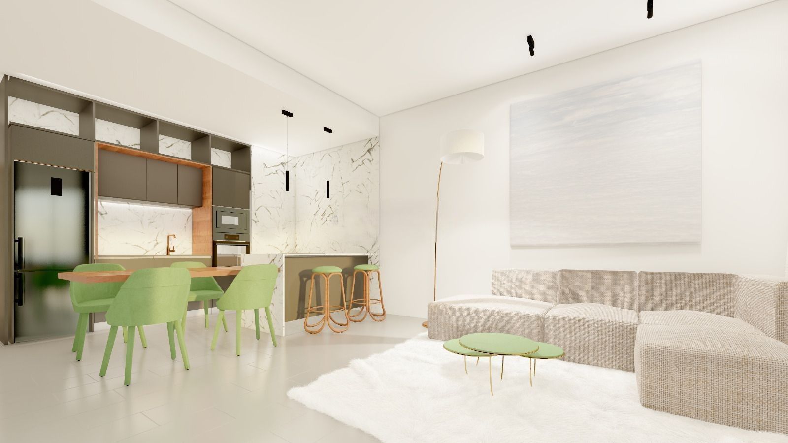 Main bedroom in 3-bedroom new-build apartment, Pueblo, Villajoyosa