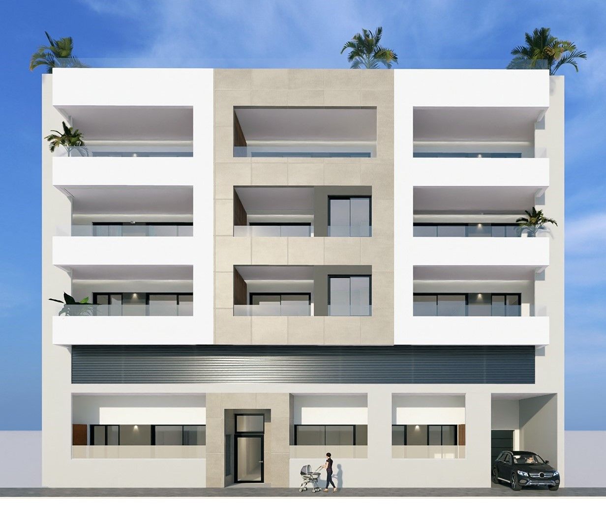 Second bedroom in 3-bedroom new-build apartment, Pueblo, Villajoyosa