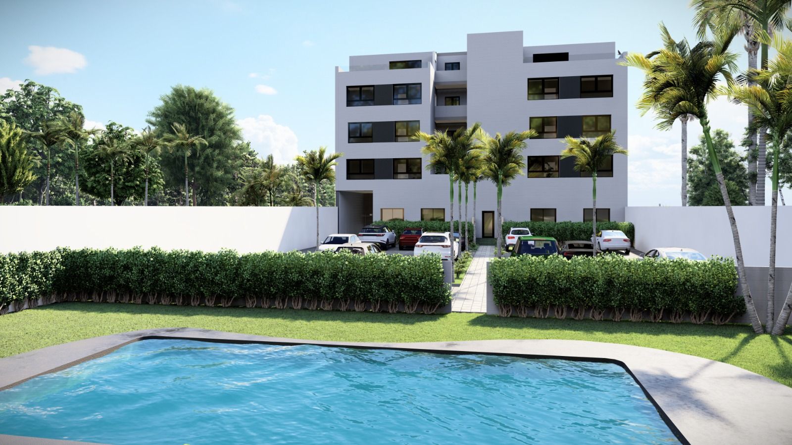 Bathroom in 3-bedroom new-build apartment, Pueblo, Villajoyosa