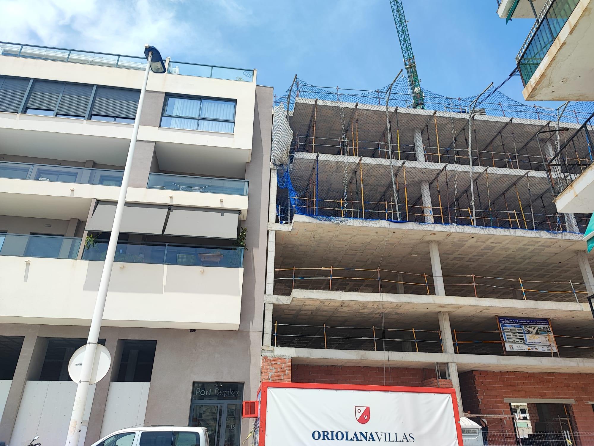Terrace in 3-bedroom new-build apartment, Pueblo, Villajoyosa