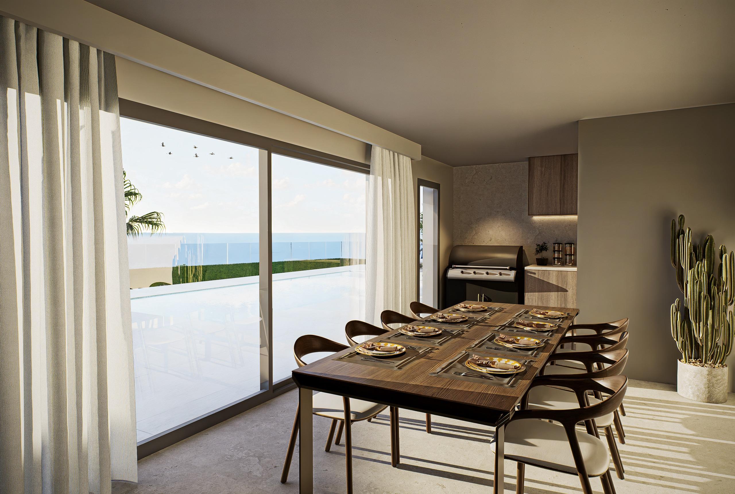 Solarium level with open-sky views at 4-bedroom new-build villa, Altea Hills