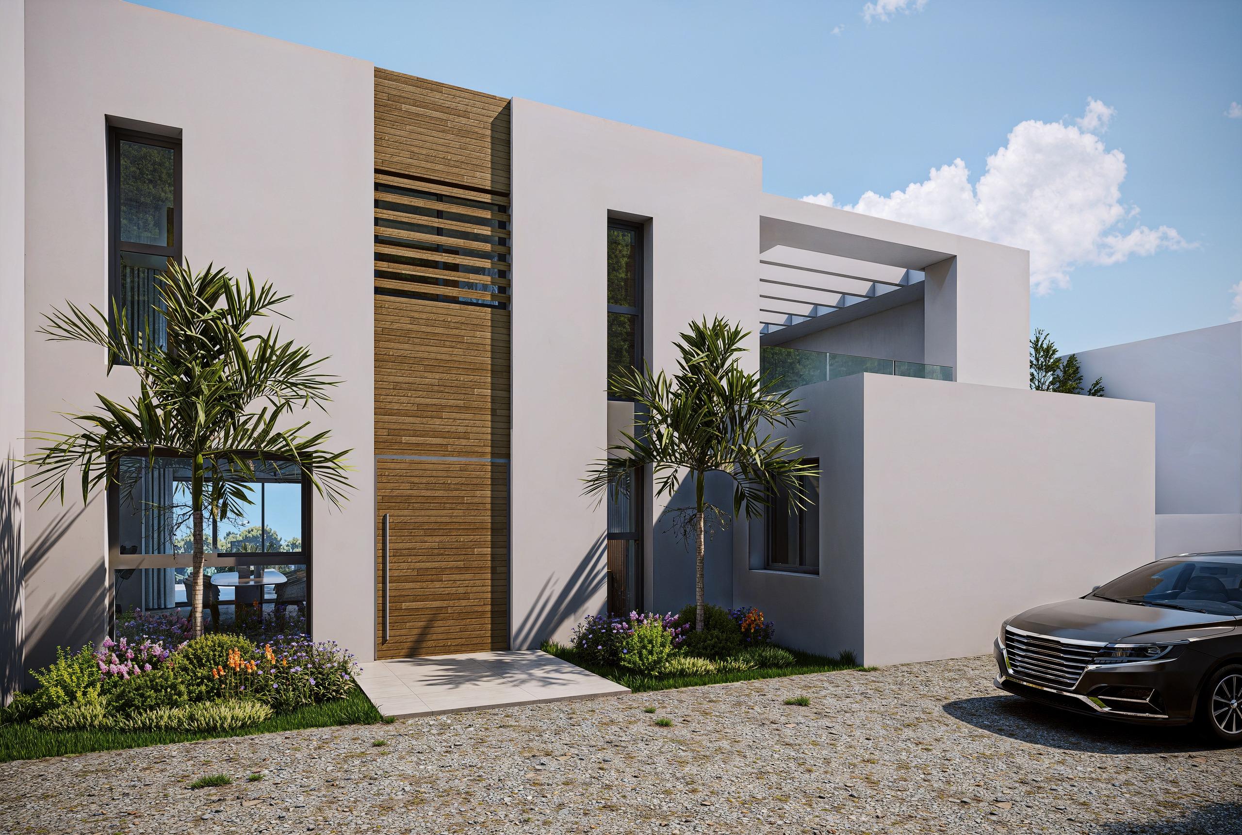 Outdoor terrace with garden views at new-build villa, Altea Hills, Altea