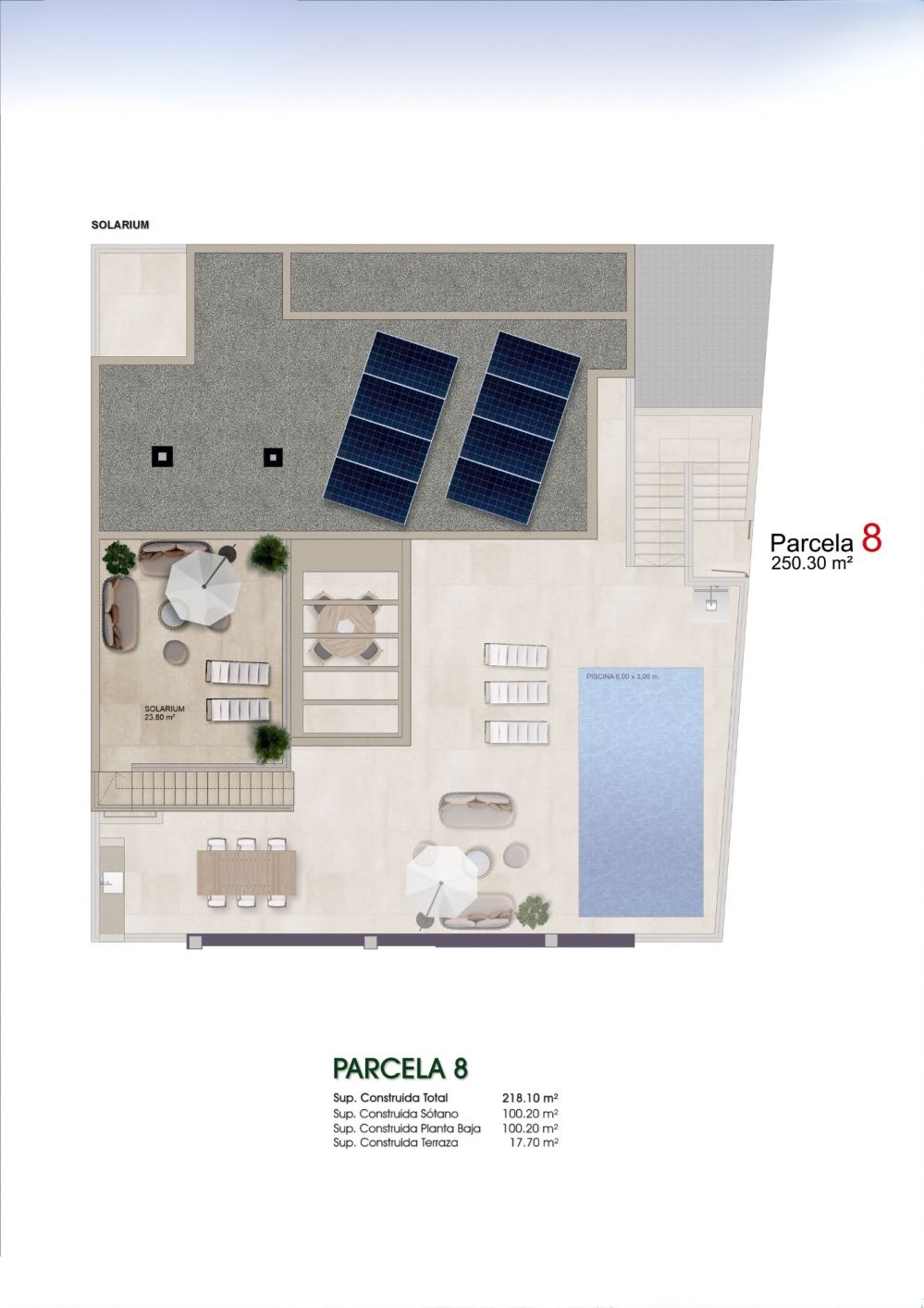 Site layout plan showing position of new-build villa within Benijofar development