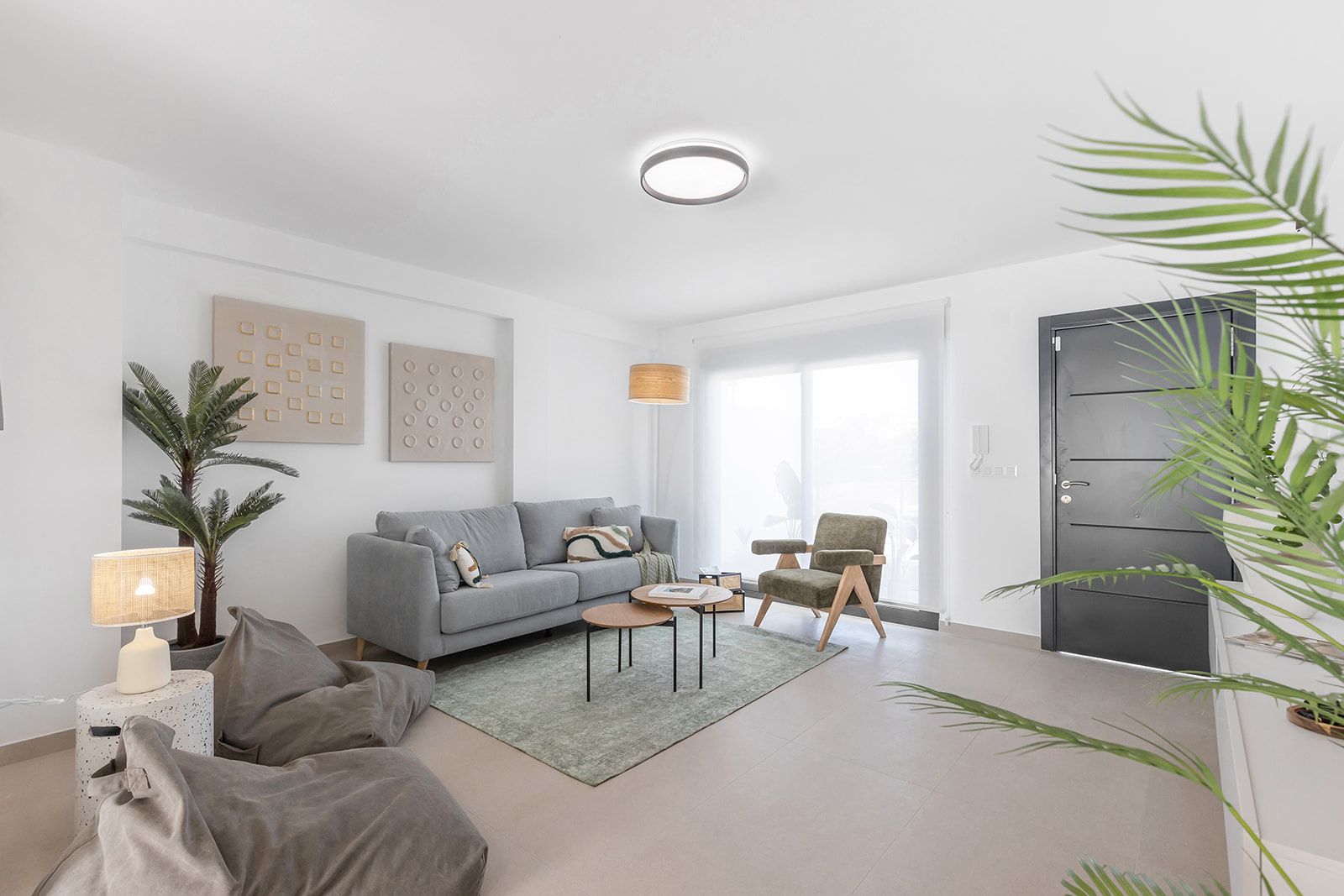 Overview of multiple units in new-build townhouse development, Rafal, Alicante
