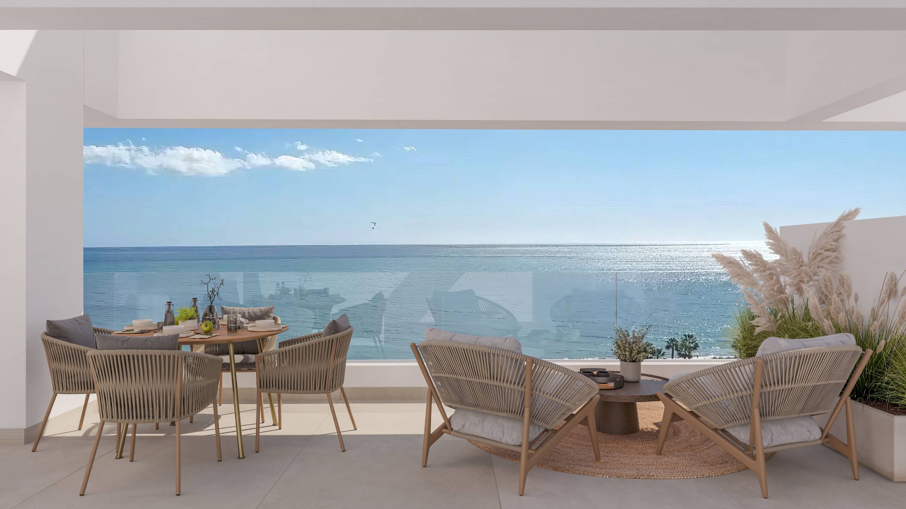 Communal pool and surrounding deck in new-build development, Girón-Las Delicias-Pacífico