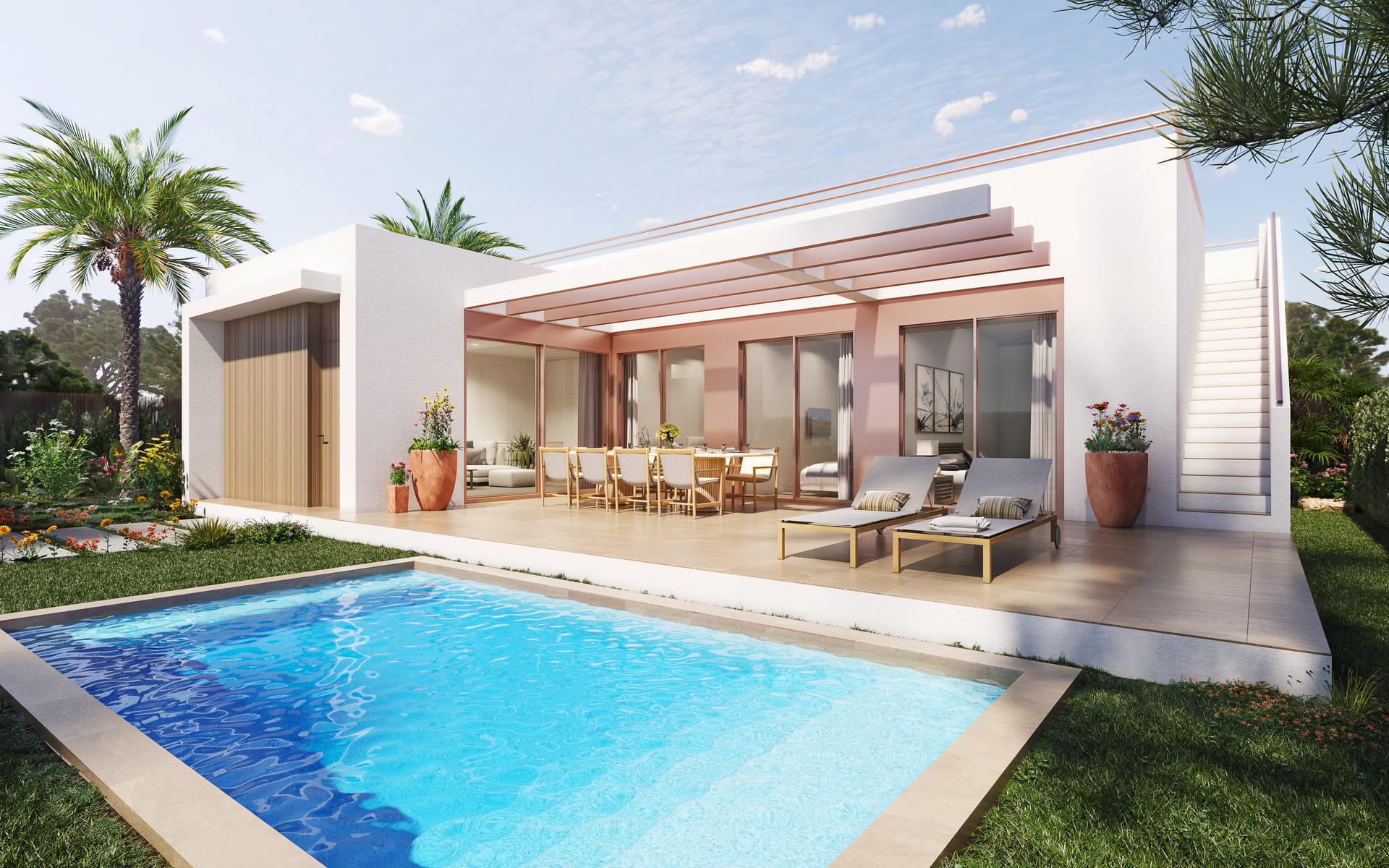 Second bedroom in 3-bedroom new-build villa, Desamparados, Orihuela