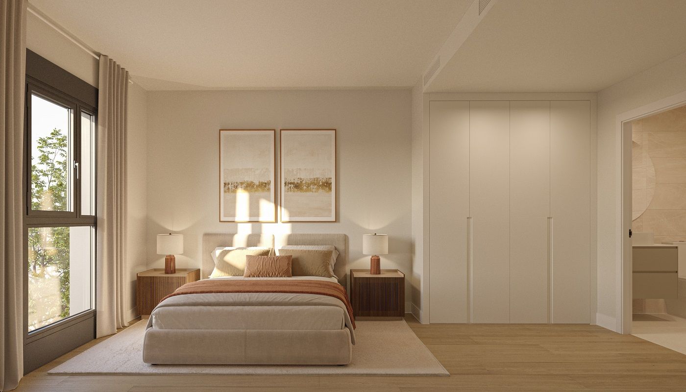 Interior hallway and living space in new-build apartment, Hipódromo-Cerrado del Águila, Mijas