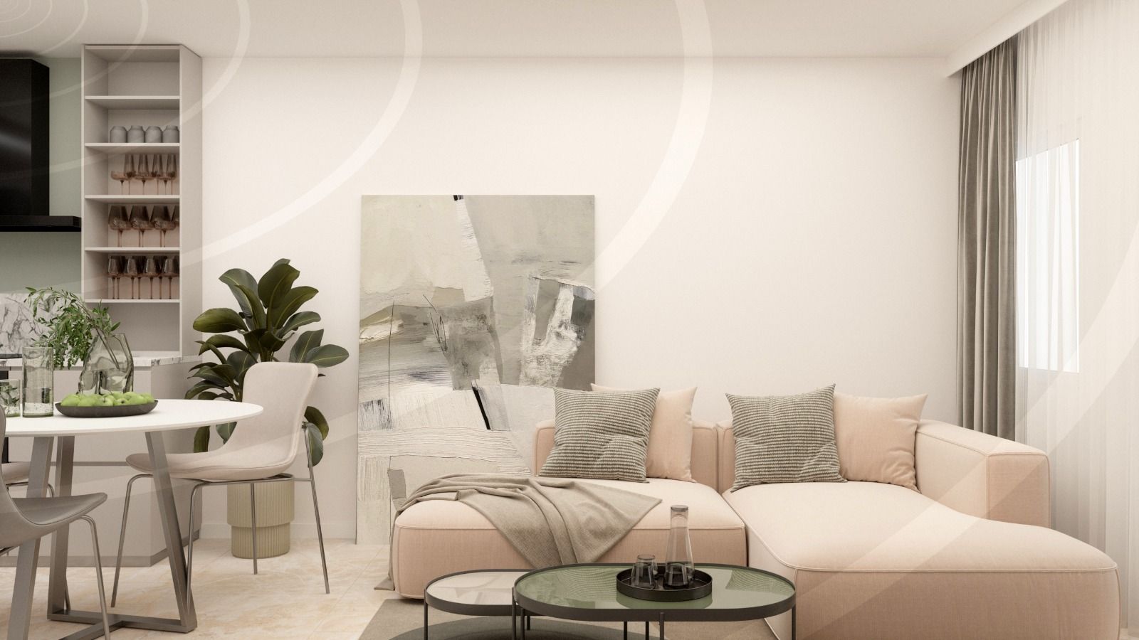 Internal passage in new-build penthouse, Altozano, Alicante