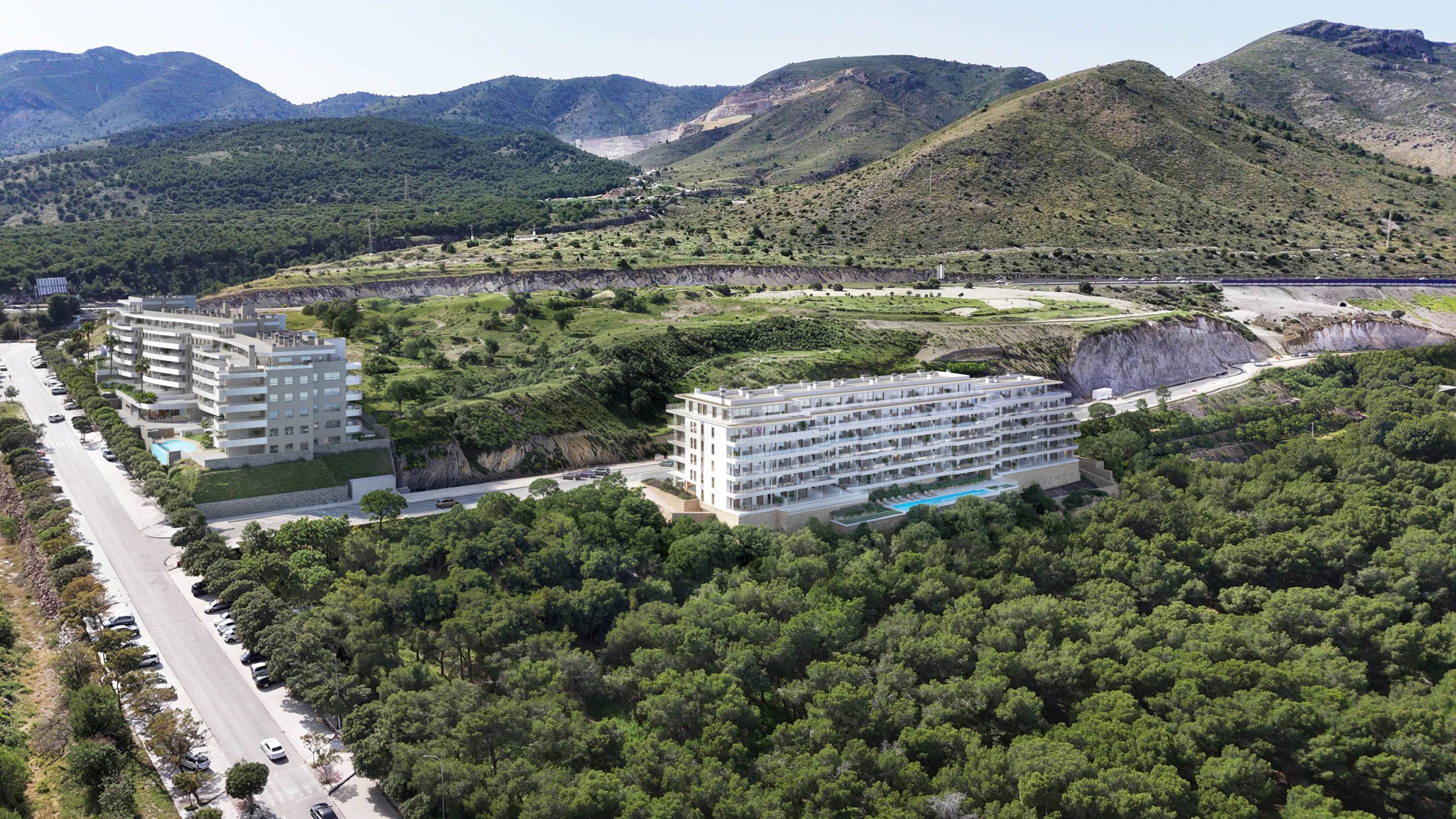 Flooring and finish detail in new-build penthouse, El Saltillo, Torremolinos