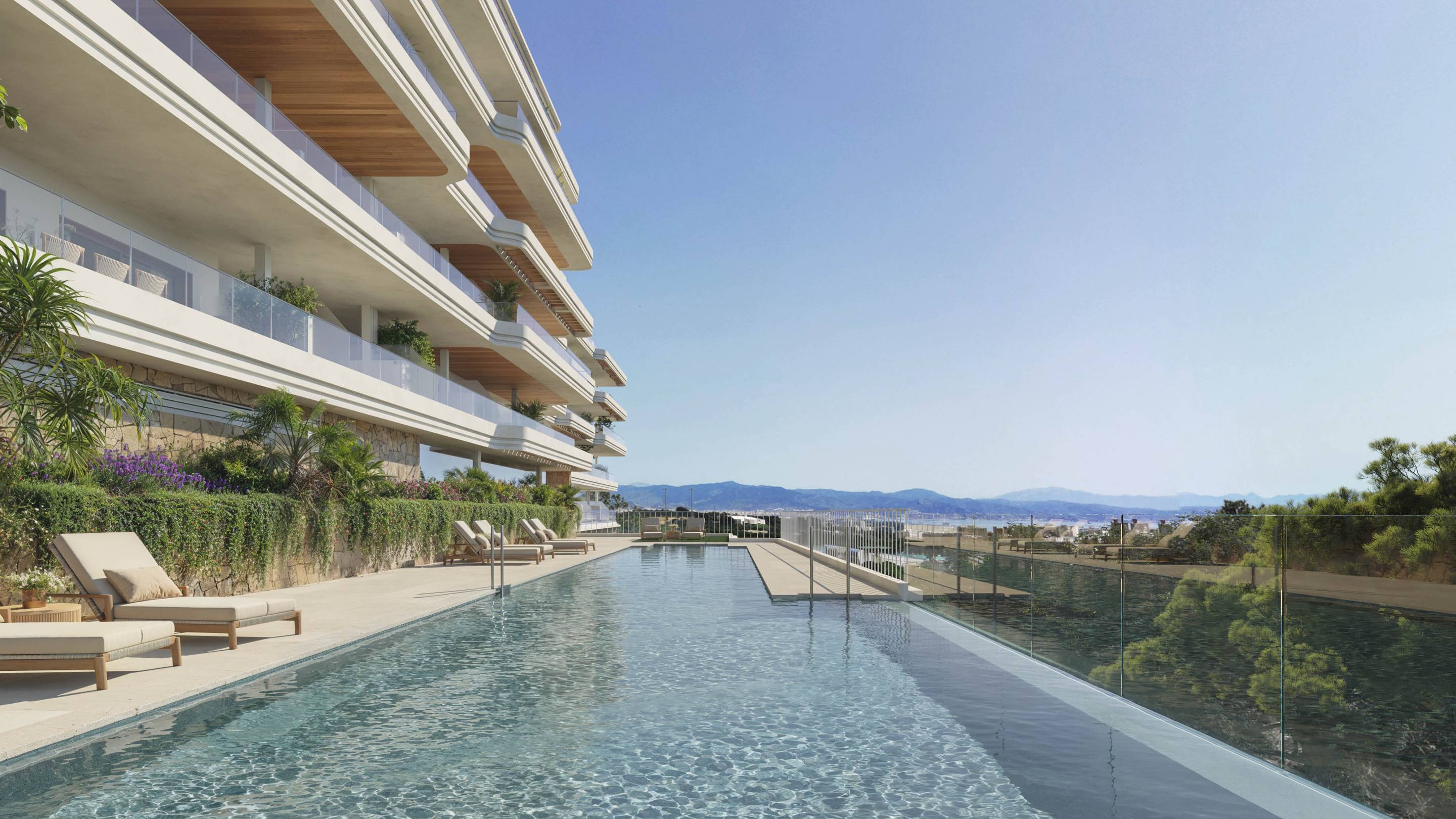 Kitchen worktop and cabinetry detail in new-build penthouse, El Saltillo, Torremolinos
