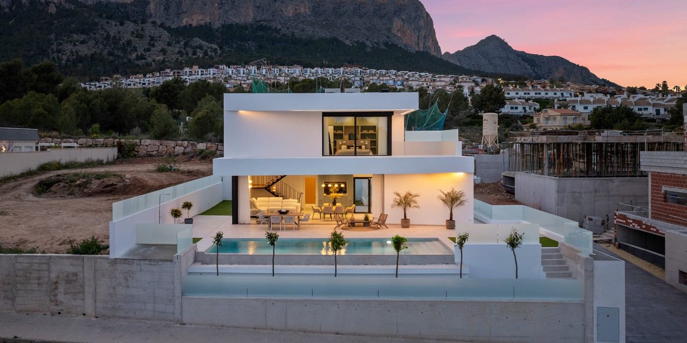 Upper-level exterior or roof area, new-build villa, Pla de Cantal