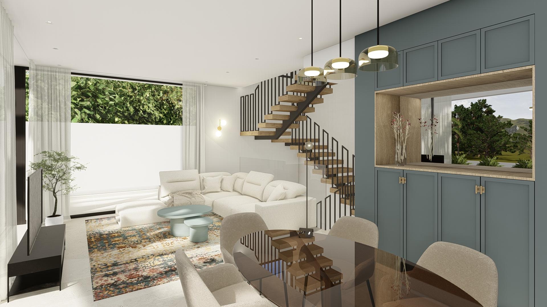 Fitted kitchen with units and worktops, new-build villa, Pla de Cantal, Polop
