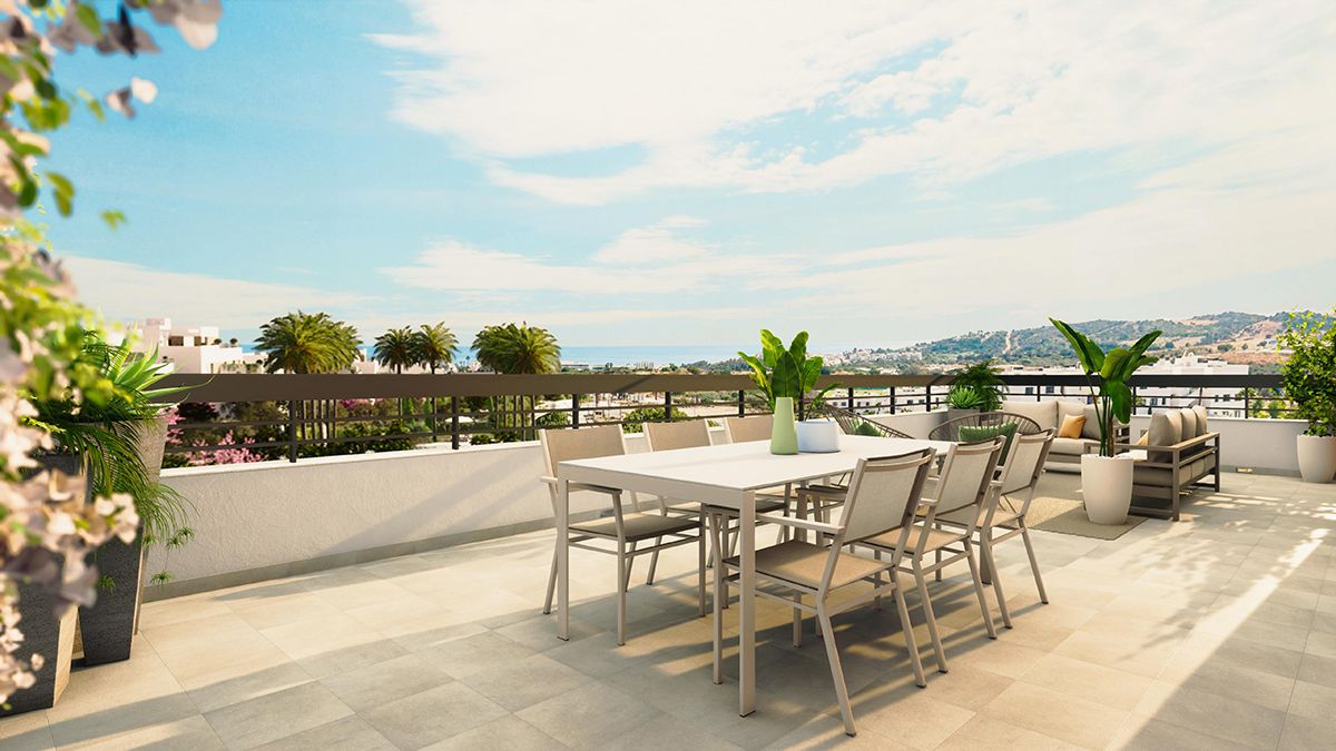 Garden view from ground-floor apartment, Arroyo Vaquero