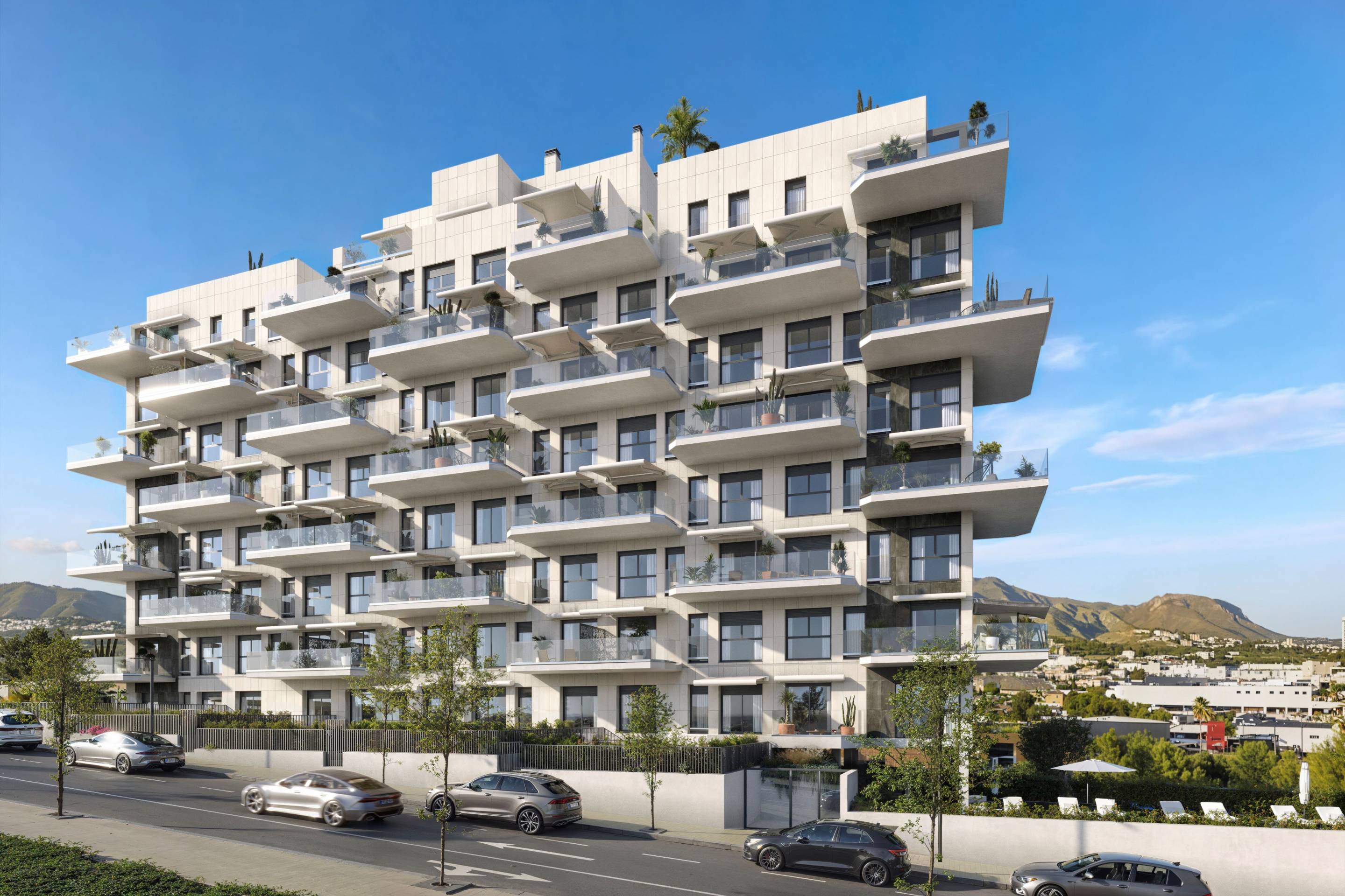 Ground-floor communal garden area, new-build development, Cala de Villajoyosa