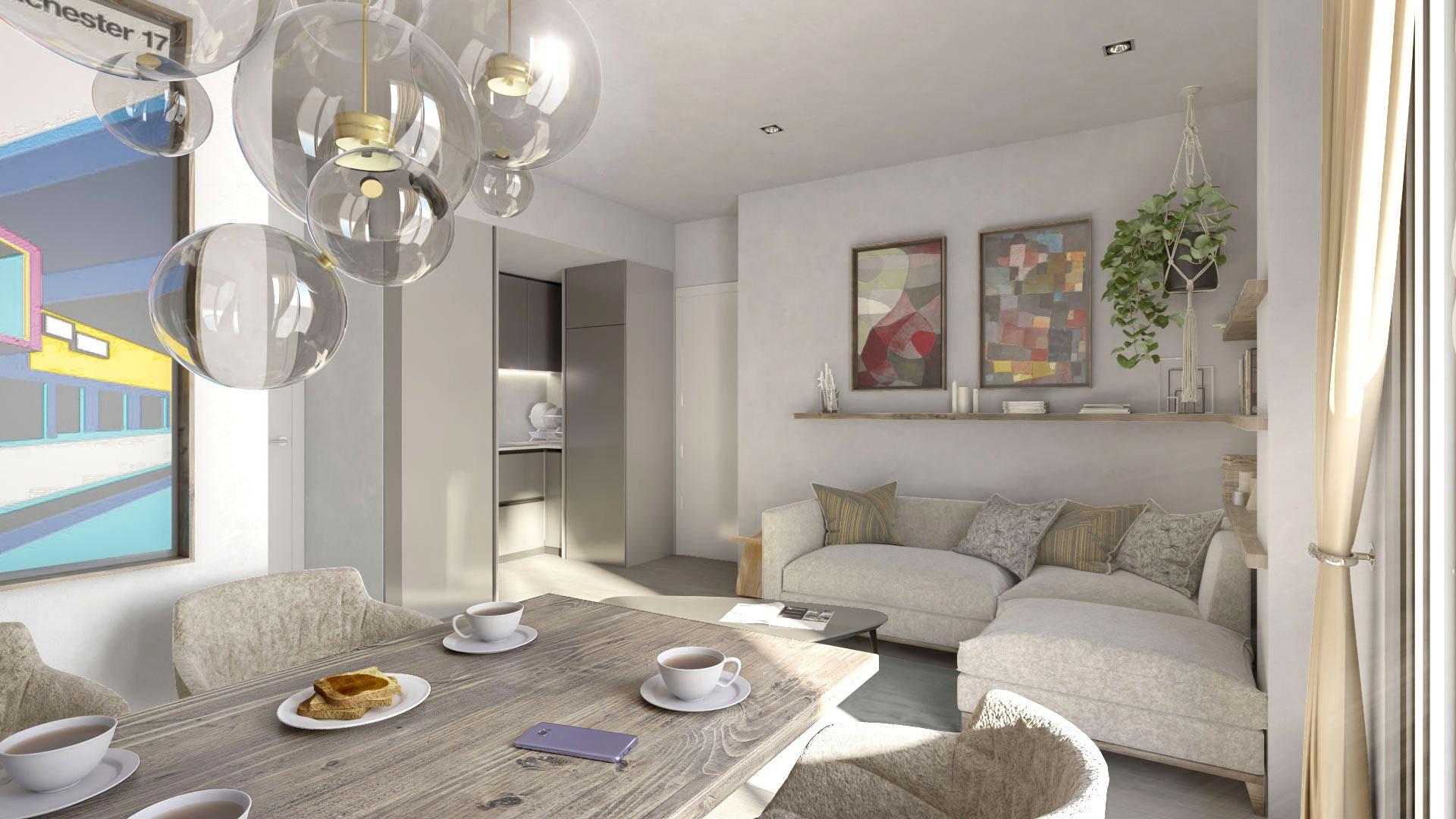 Second bedroom in new-build apartment on third floor, Las Flores, Mijas