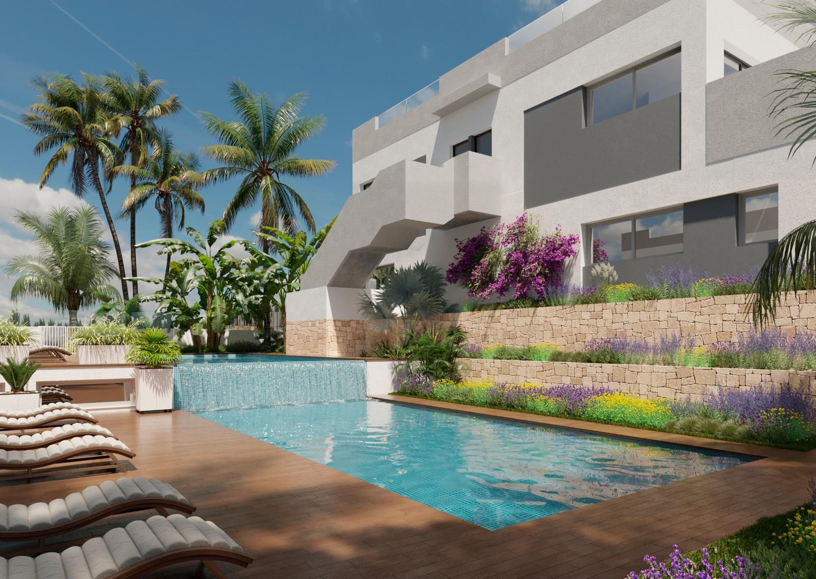 Fitted kitchen in 2-bedroom new-build apartment, Lago Jardín, Torrevieja