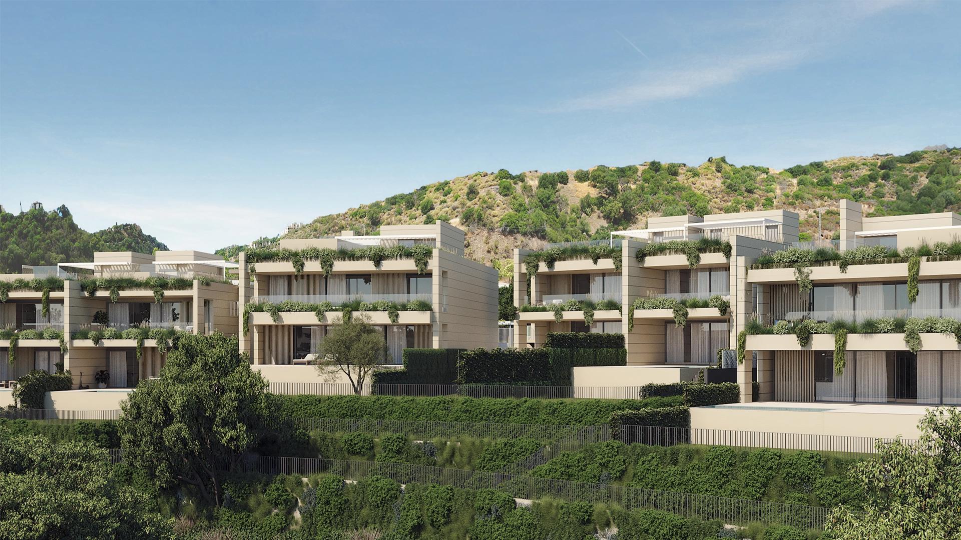 Private solarium on upper level of top-floor penthouse, Santa María, Marbella