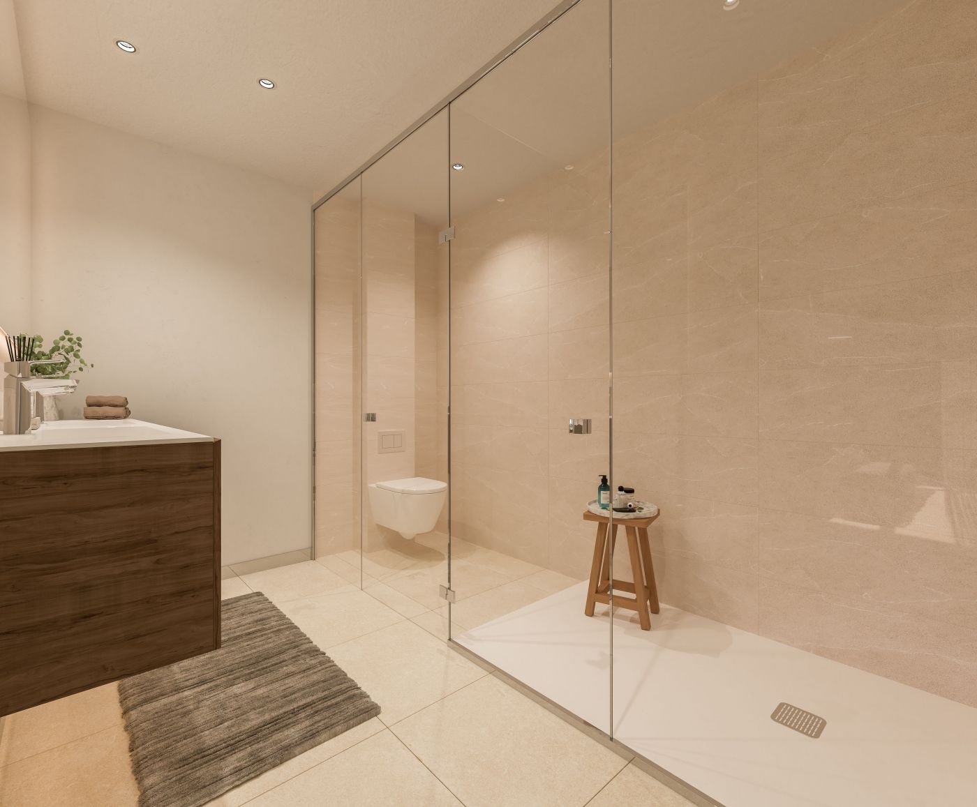 Second bathroom in new-build apartment, Residencial Duquesa, San Luis de Sabinillas