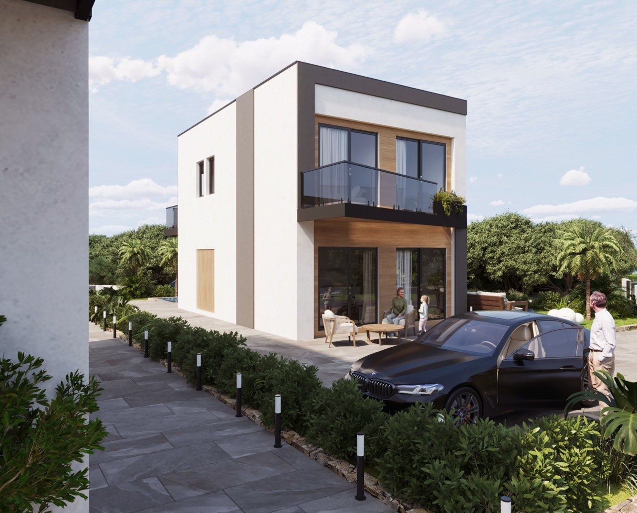 Open-plan kitchen and living space, 3-bedroom villa, Golf Bahía, Finestrat