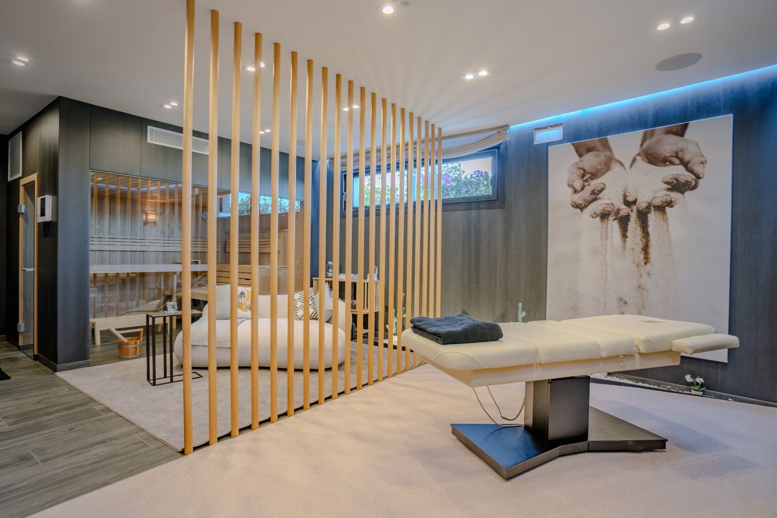 Private swimming pool and sun terrace at new-build villa, La Cala Golf