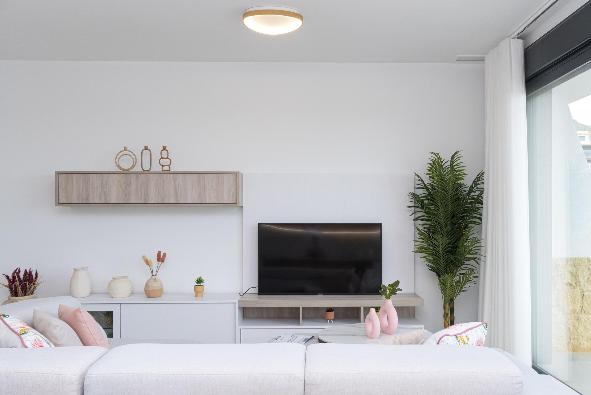 Show apartment living area, Camporrosso Village, Finestrat