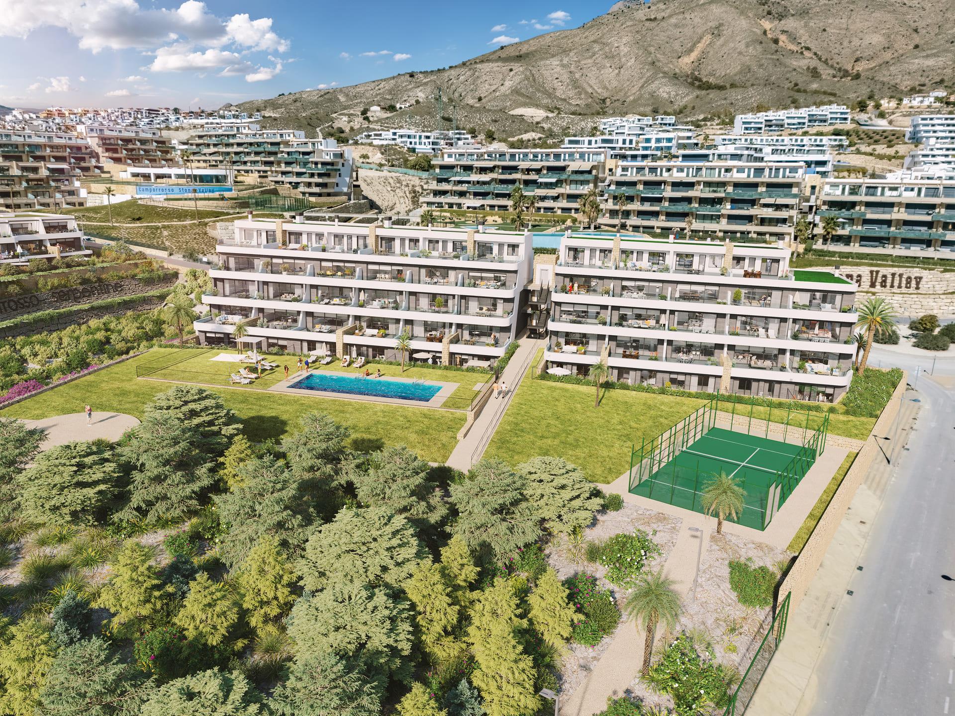 Ground-floor unit private garden area, Camporrosso Village, Finestrat