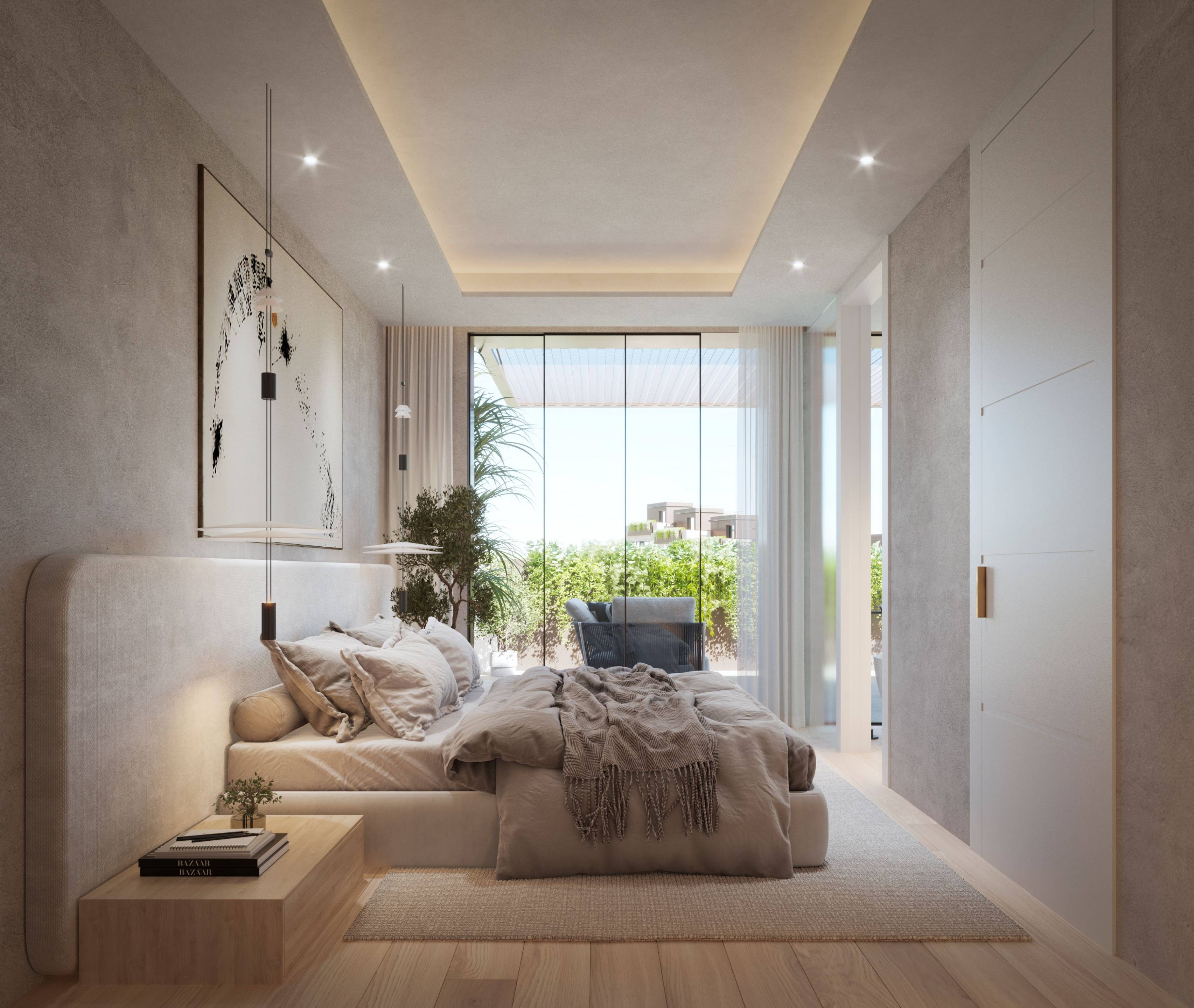 Kitchen units and worktops in new-build townhouse, Elviria, Marbella