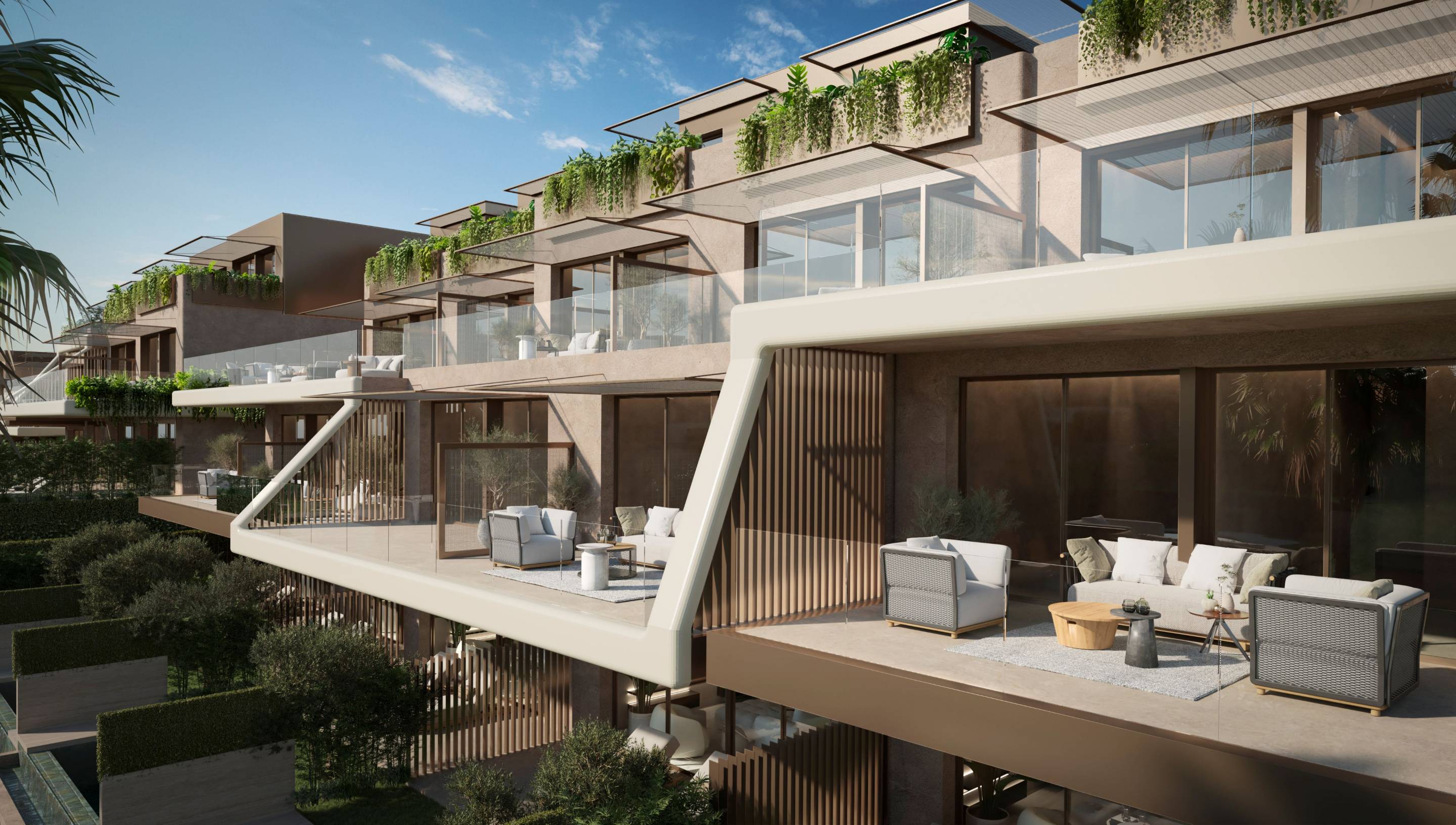 Private rooftop solarium with open views in 3-bedroom townhouse, Elviria, Marbella