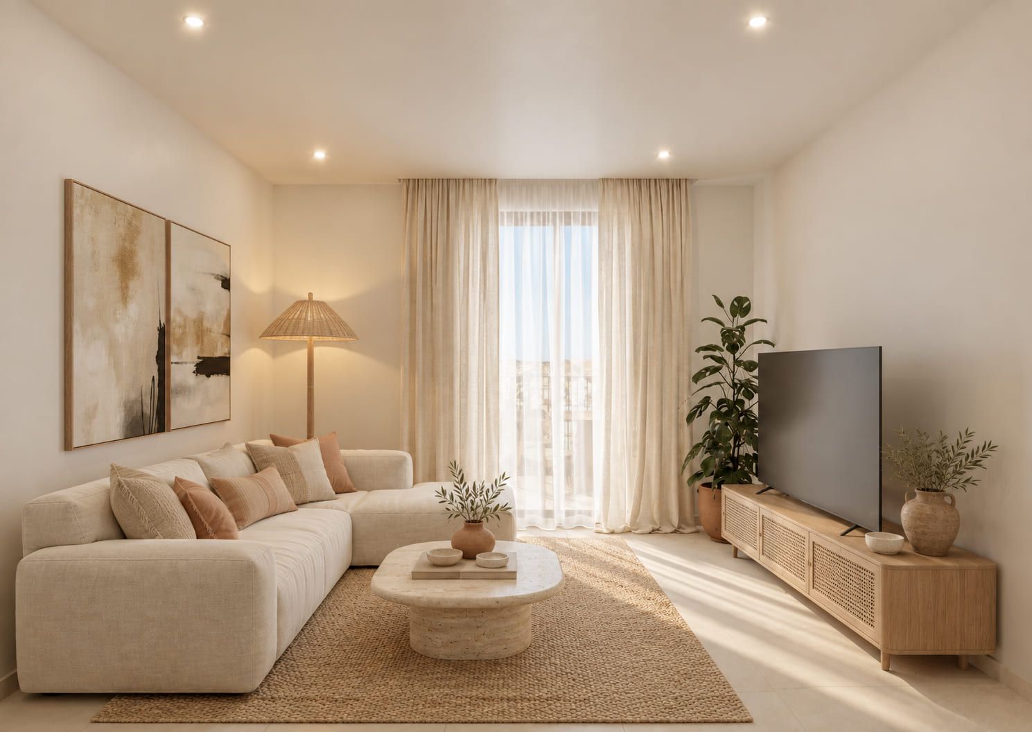 Floor plan of 2-bedroom apartment, Eroski, Santa Pola