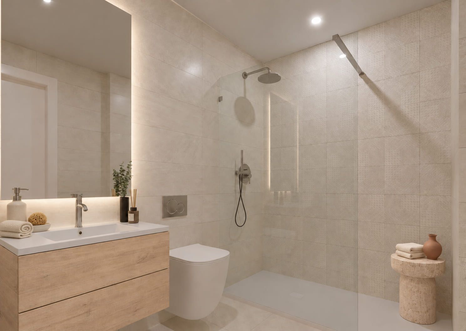 Second bathroom in 2-bedroom penthouse, Eroski, Santa Pola